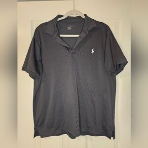 Polo by Ralph Lauren Men's Dark Gray Polo Shirt
